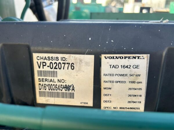 Volvo Penta 650 Generating Set - Image 11